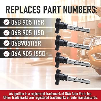 【純正】 VW イグニッションコイル 4本SET 06A 905 115 D Amazon.com: VW Volkswagen Ignition Coil Replacement GENUINE